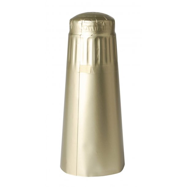 UDSOLGT - Aluminium kapsler (GULD) til Champagne/Ciderflasker, 25 stk.