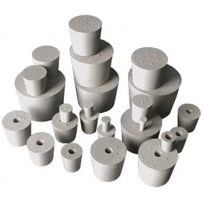 Gummiprop med hul, til 3L erlenmeyer