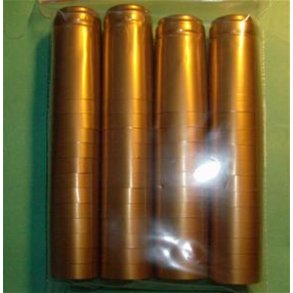 Krympekapsler, guldfarvet, 50 stk.