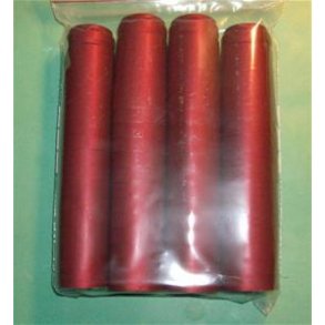 Krympekapsler, rde, 50 stk.