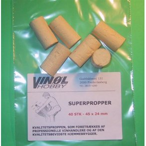 Vinpropper, superprop 40 stk.