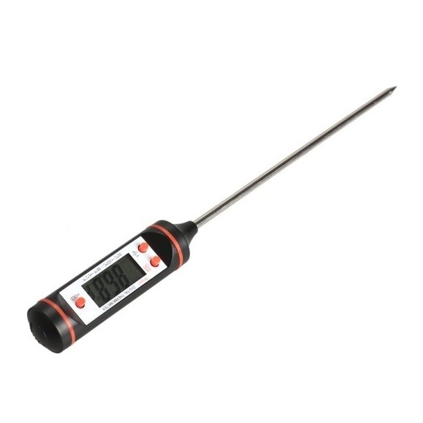 Digital termometer -50C til +300C, sort